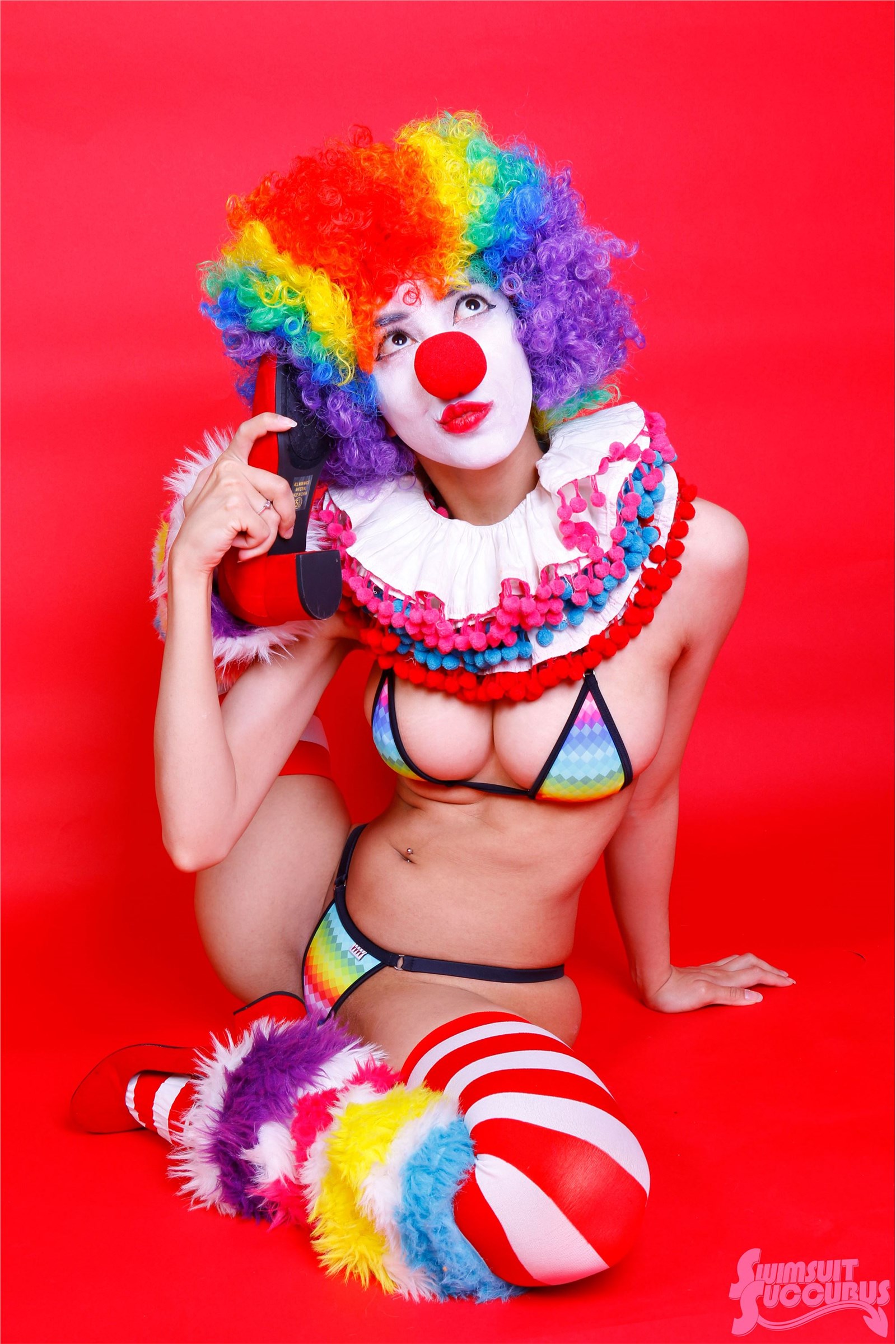 SwimsuitSuccubus PRE-PATREON 09 - Clown Girl 2017(20)